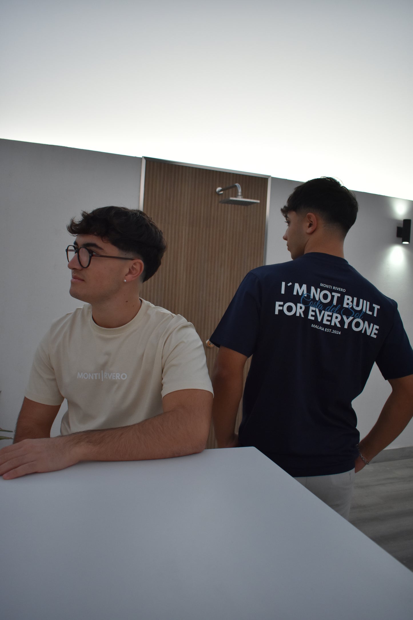 Blue Navy T-SHIRT Costa del Sol x ¨I´M  NOT BUILT FOR EVERYONE¨